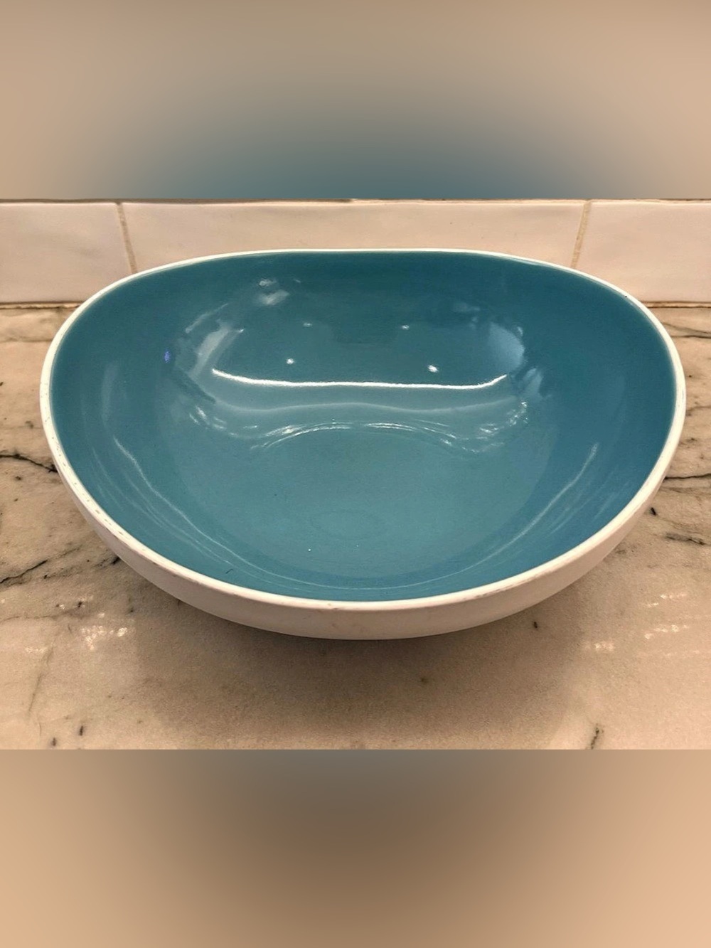 Kate Spade Summer Circle Blue & White Serving Bowl